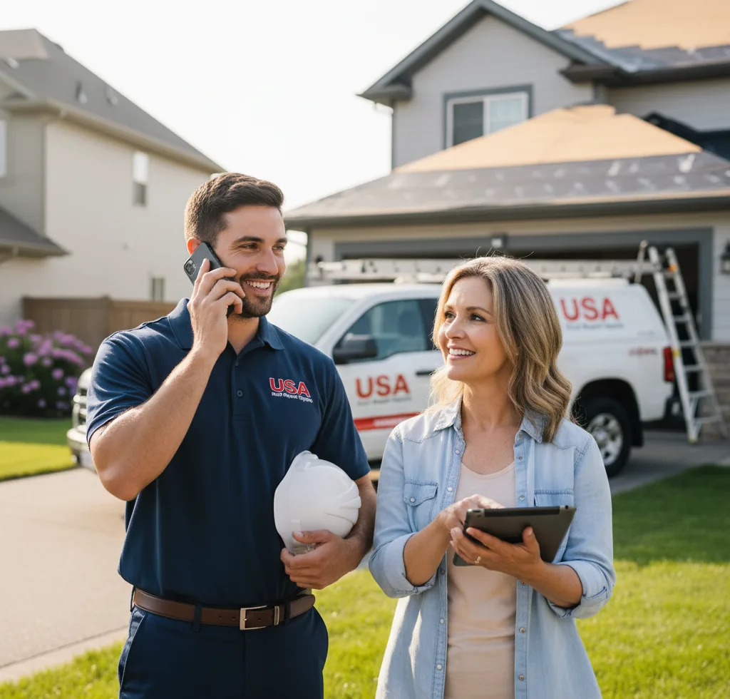 USA Roof Repair Experts customer support in La Center